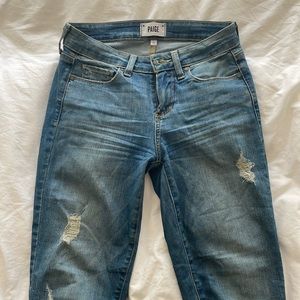 Paige Denim - Skyline Ankle Peg, Sylar Destructed